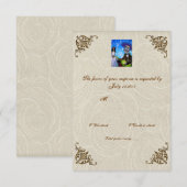 Cantada Day of the Dead Wedding RSVP Karte (Vorne/Hinten)