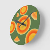 Cantalope Cantaloupe Frucht Wall Clock Runde Wanduhr (Winkel)