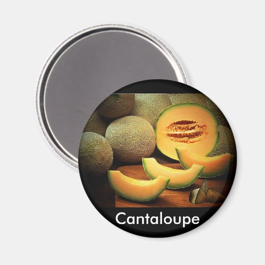 Cantaloupe Magnet (Vorderseite/Rückseite)