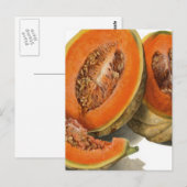 Cantaloupe melon Illustration Postkarte (Vorne/Hinten)