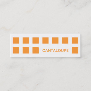 CANTALOUPE (Mod-Quadrate) Mini Visitenkarte