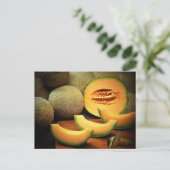 Cantaloupe Postkarte (Stehend Vorderseite)
