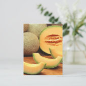 Cantaloupe Postkarte (Stehend Vorderseite)
