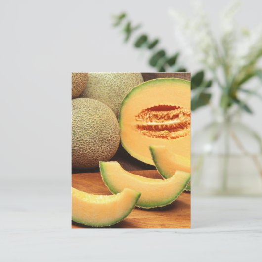 Cantaloupe Postkarte (Stehend Vorderseite)