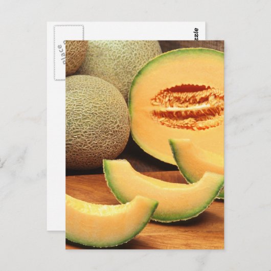 Cantaloupe Postkarte (Vorne/Hinten)