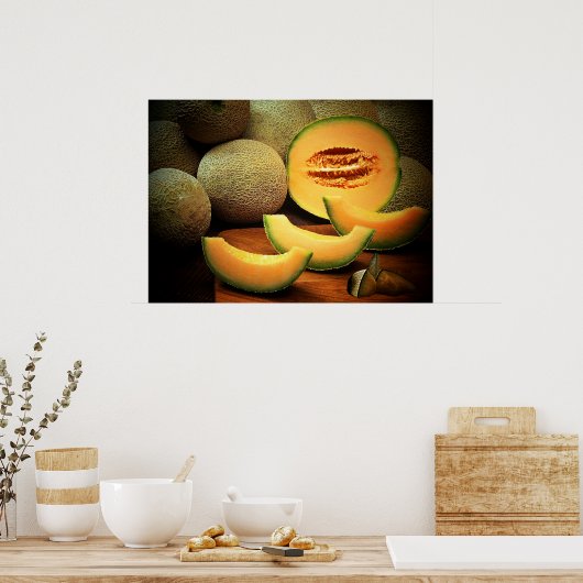 Cantaloupe Print Poster (Küche)