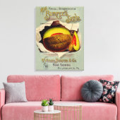 Cantaloupe Seed Advertising Art Antique Leinwanddruck (Insitu (Wohnzimmer))