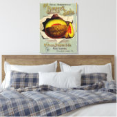 Cantaloupe Seed Advertising Art Antique Leinwanddruck (Insitu (Schlafzimmer))