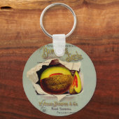 Cantaloupe Seed Advertising Art Antique Schlüsselanhänger (Vorderseite)