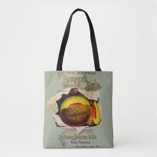 Cantaloupe Seed Advertising Art Antique Tasche (Vorderseite)