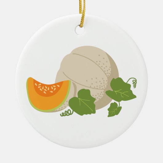 Cantaloupe Vine Keramik Ornament (Vorne)