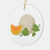Cantaloupe Vine Keramik Ornament (Links)