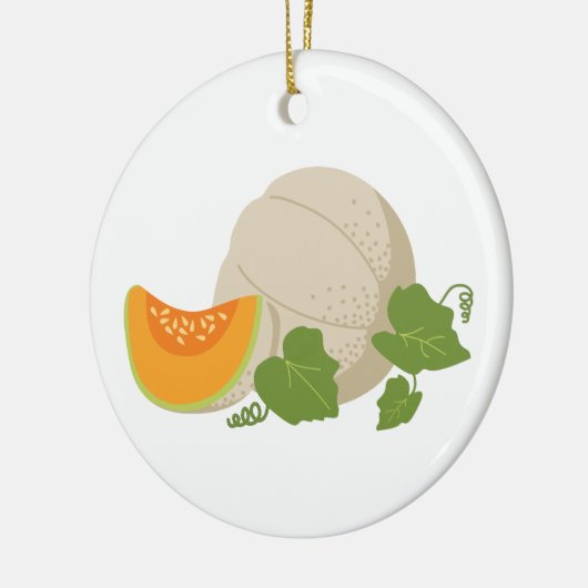 Cantaloupe Vine Keramik Ornament (Links)