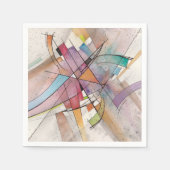 CANTATA in PASTEL MAJOR Abstrakt Art Serviette (Vorderseite)