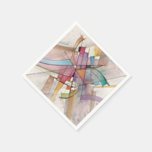 CANTATA in PASTEL MAJOR Abstrakt Art Serviette