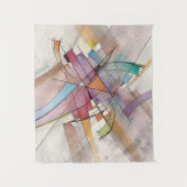 CANTATA in PASTEL MAJOR Abstrakt Art Wandteppich (Vorderseite)