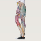 CANTATA in PASTEL MAJOR Abstrakte Kunst Leggings (Links)