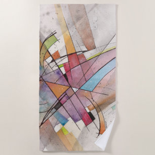CANTATA in PASTEL MAJOR Abstrakte Kunst Strandtuch