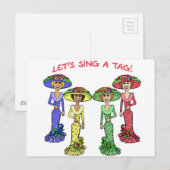 Cantemos una etiqueta 2 postkarte (Vorne/Hinten)