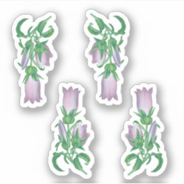 Canterbury Bells for St. Thomas Becket (4 kleine)  Aufkleber