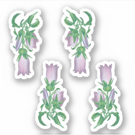 Canterbury Bells for St. Thomas Becket (4 kleine)  Aufkleber (Vorderseite)