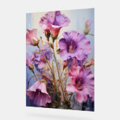 Canterbury Bells - Impasto Floral Acrylschild (Winkel)