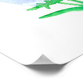 Canterbury Bells Sprache der Viktorianischen Blume Poster (Ecke)