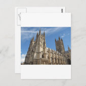 Canterbury Cathedral Kent England Postkarte (Vorne/Hinten)