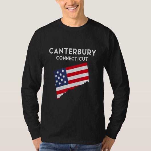 Canterbury Connecticut USA Staat America Travel Co T-Shirt (Vorderseite)