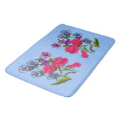 Canterbury-Glockenschrift Blume Badematte (Schrägansicht)