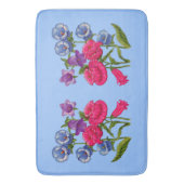 Canterbury-Glockenschrift Blume Badematte (Vorderseite Vertikal)