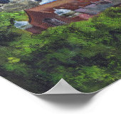 Canterbury Kathedrale aus der Ferne Poster (Ecke)