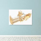 Canterbury Kathedrale. Großbritannien Leinwanddruck (Insitu (Holzboden))