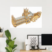 Canterbury Kathedrale. Großbritannien Poster (Heimbüro)
