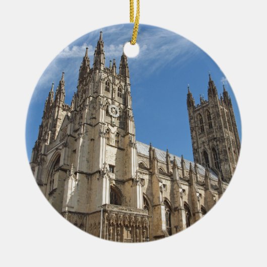 Canterbury-Kathedrale Kent England Keramik Ornament (Vorne)