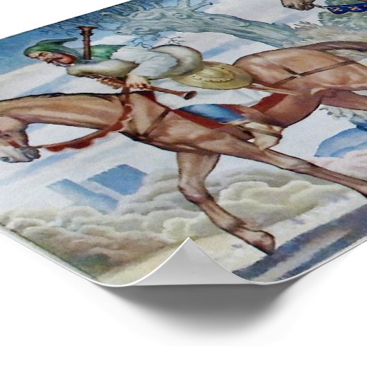 Canterbury Pilgrims Mural Poster (Ecke)