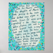 Canterbury Tales Springtime Middle English Quote Poster (Vorne)