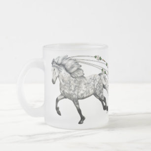 Cantering Gray Icelandic Mare Grá Mattglastasse