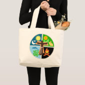 Canticle of Creation Baumwoll-Tasche Jumbo Stoffbeutel (Vorderseite (Produkt))