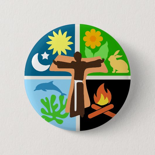 Canticle of Creation Pin Large Button (Vorderseite)