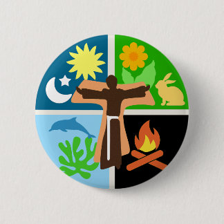 Canticle of Creation Pin Small Button