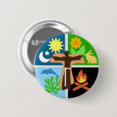 Canticle of Creation Pin Small Button (Vorne & Hinten)