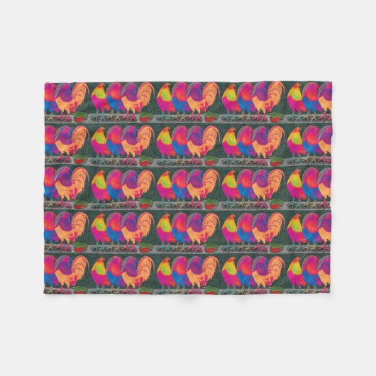 Cantina Roosters Fleecedecke (Vorderseite (Horizontal))