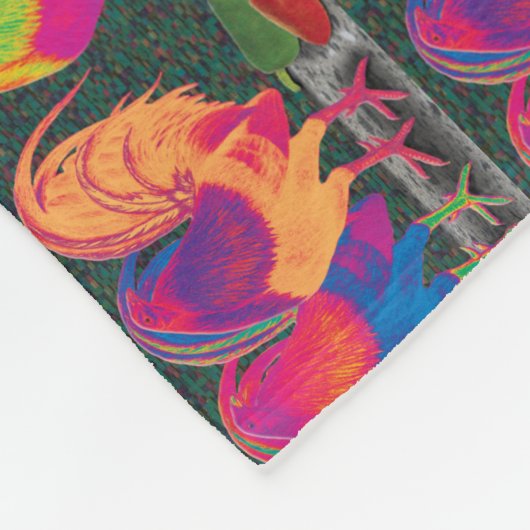 Cantina Roosters Fleecedecke (Ecke)