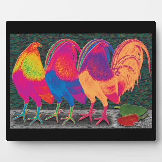 Cantina Roosters Fotoplatte (Vorderseite)