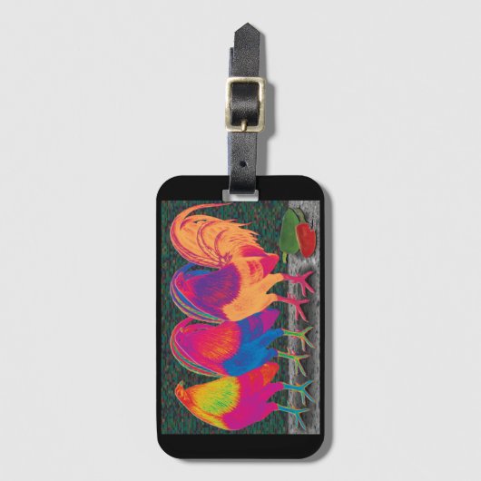 Cantina Roosters Gepäckanhänger (Vorderseite Vertikal)