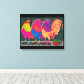 Cantina Roosters Leinwanddruck (Insitu (Holzboden))