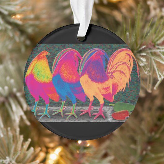 Cantina Roosters Ornament (Baum)