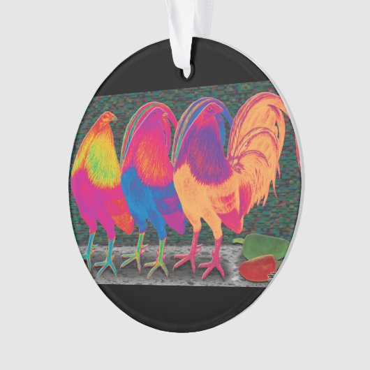 Cantina Roosters Ornament (Vorderseite)