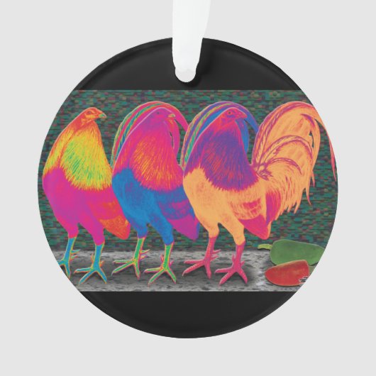 Cantina Roosters Ornament (Vorderseite)